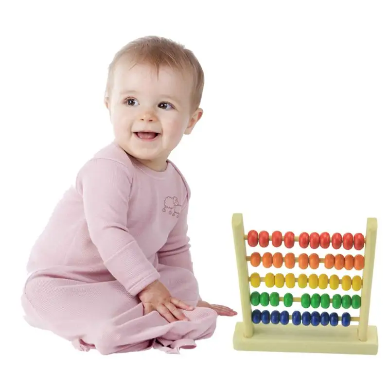 Детские математические игрушки деревянные Abacus красочные маленькие цифры