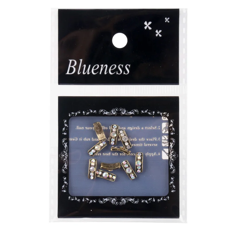 Blueness 10 шт 3D Стразы для дизайна ногтей 8 цветов дизайн сплав ювелирные изделия