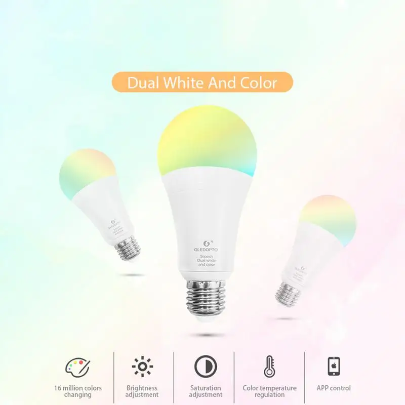 Новый 12 Вт RGB + лампочка CCT AC100 240V охранных Zigbee версия Smart Connection|Лампы накаливания| |