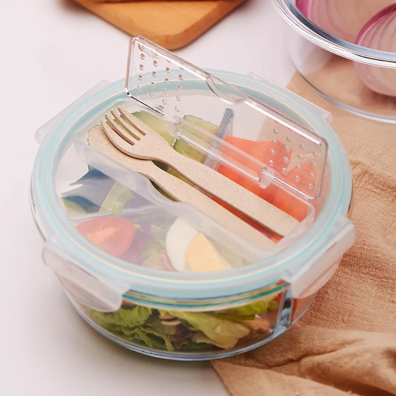 Новый icook с разделенным стеклом Ланч бокс для микроволновой печи специальная