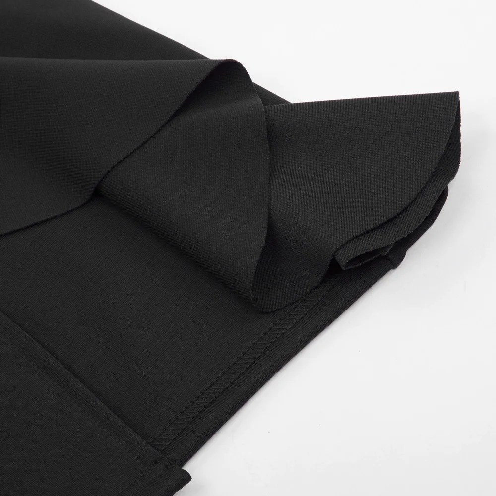 GK Сексуальная женская большая гофрированная формальная Сплит Передняя бедра