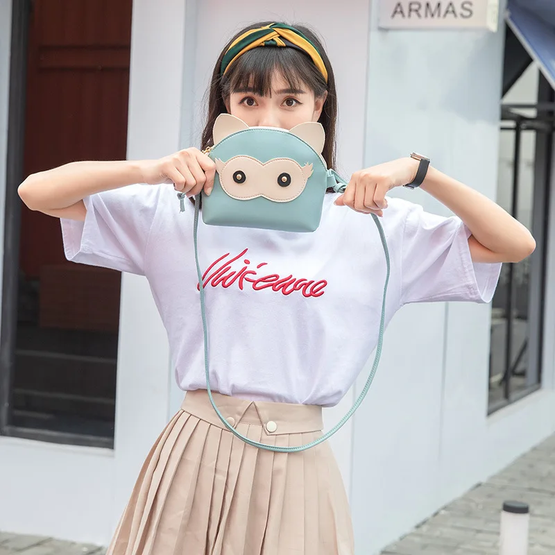 Очаровательны забавная Сова Shell мешок детей 2019 мода мультфильм милый Панель