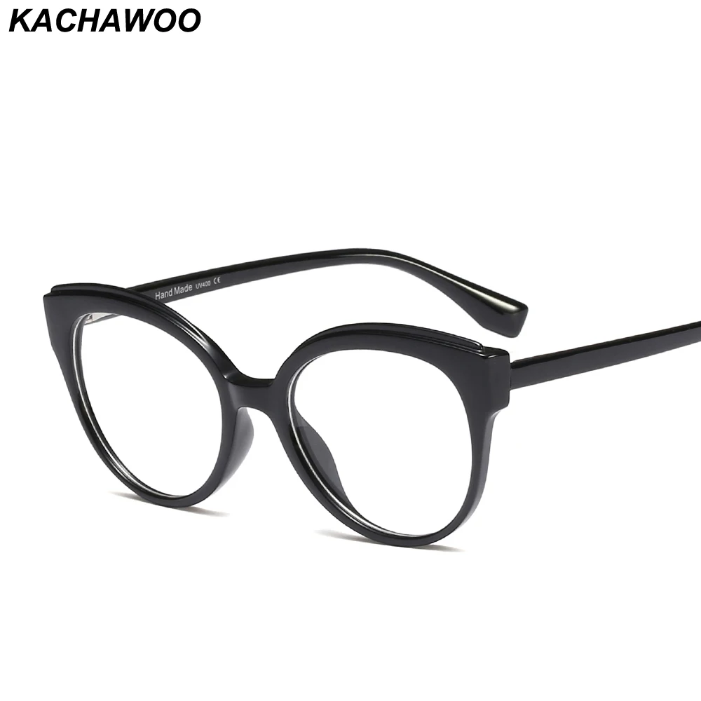 Kachawoo оптические очки оправа женские черные прозрачные линзы очки для глаз кошки женский модный Подарочный товар год