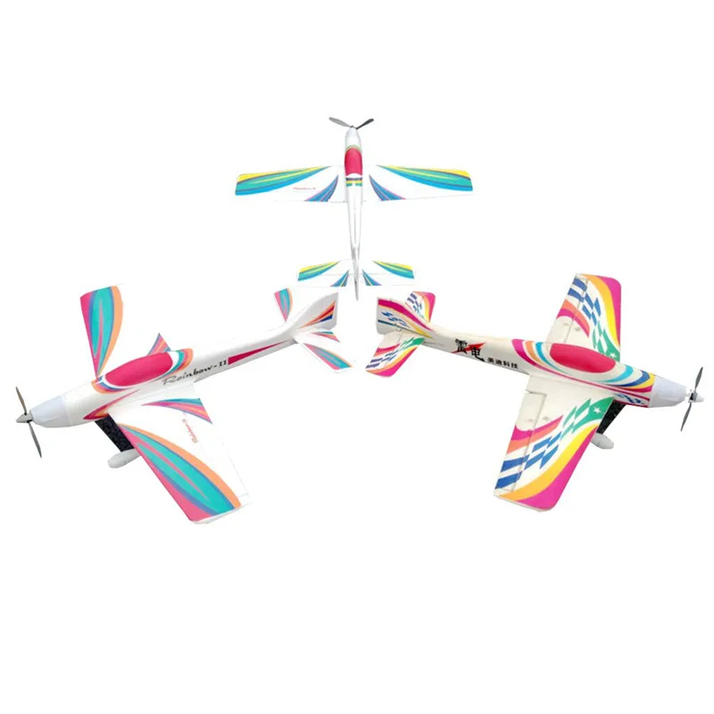 F3A 3D пилотажной RC самолет PNP Thunder/Rainbow 890mm размах крыльев приводимого в движение с