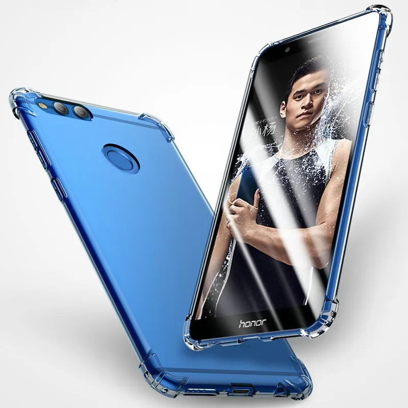 Прозрачный мягкий чехол для телефона из ТПУ Huawei P20 P30 Mate 20 Pro Lite Nova 3 3i Honor 10 8X Play 9i 7C