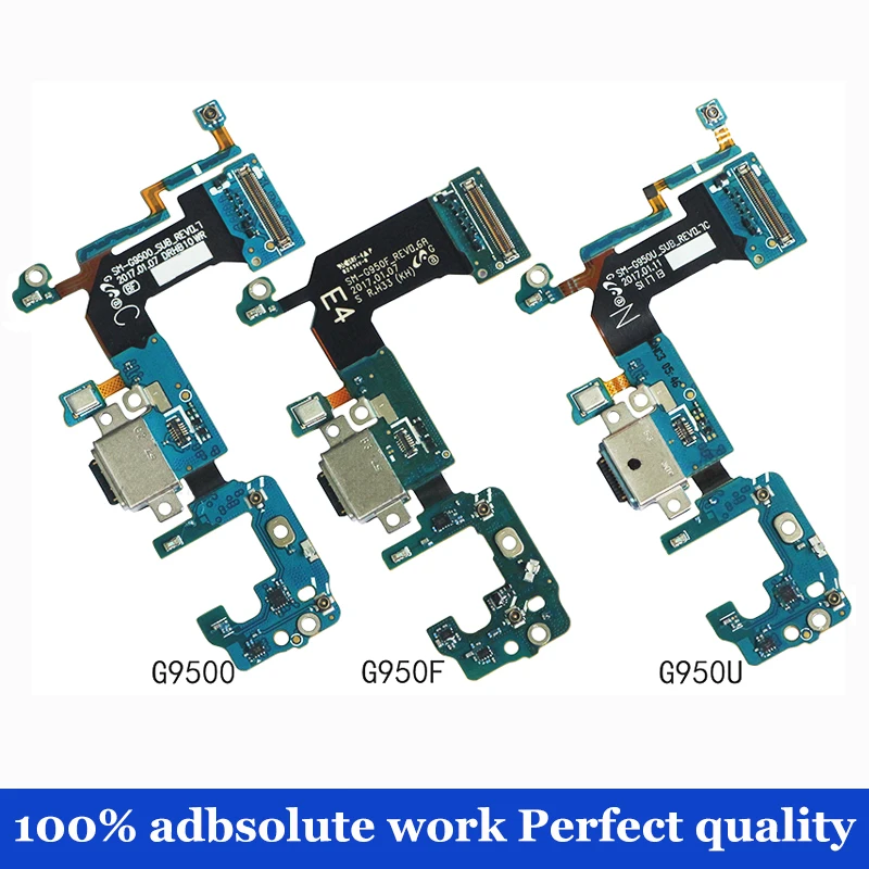 

50pcs/lot USB Charging Flex Cable for Samsung Galaxy S8 plus G950F G955F Charging Port Microphone USB Socket Dock Connector