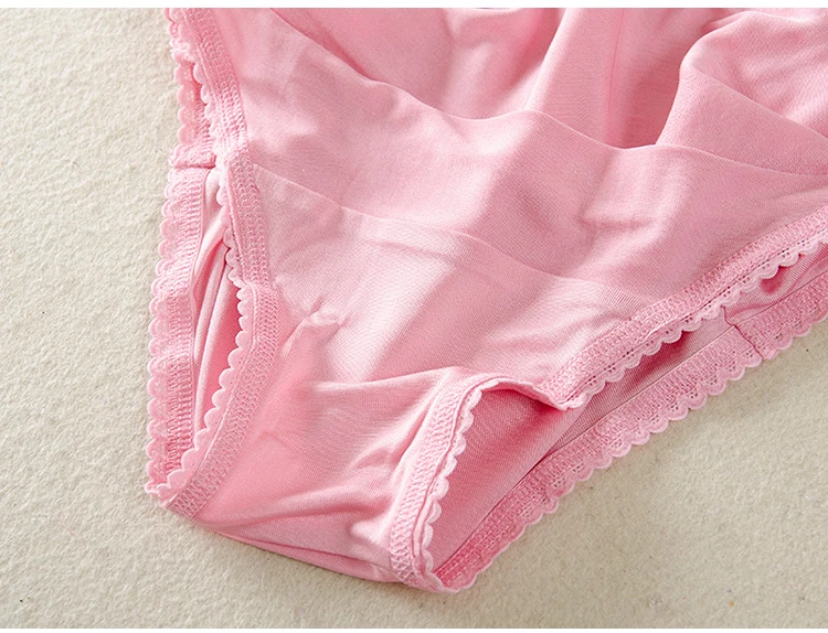 3pcs/lot Women Panties 100% Natural silk Lace Pantie high waist briefs Comfortable Underwear seamless panties Underpants |