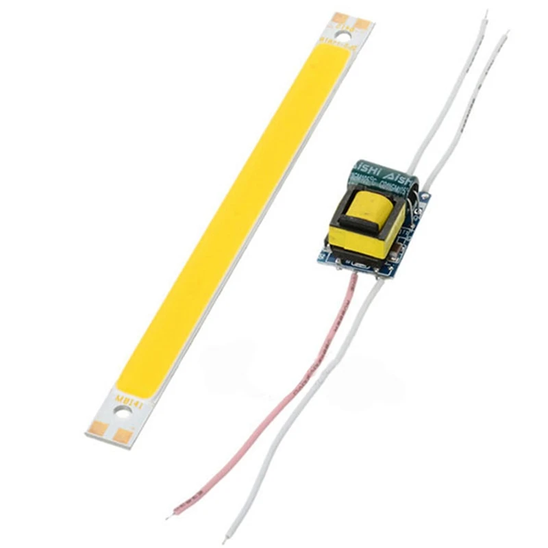 CLAITE COB светодиодный чип панель 5 Вт 10 Вт DC12V 2000LM 120X10 мм DIY светодиодный чип с драйвером питания