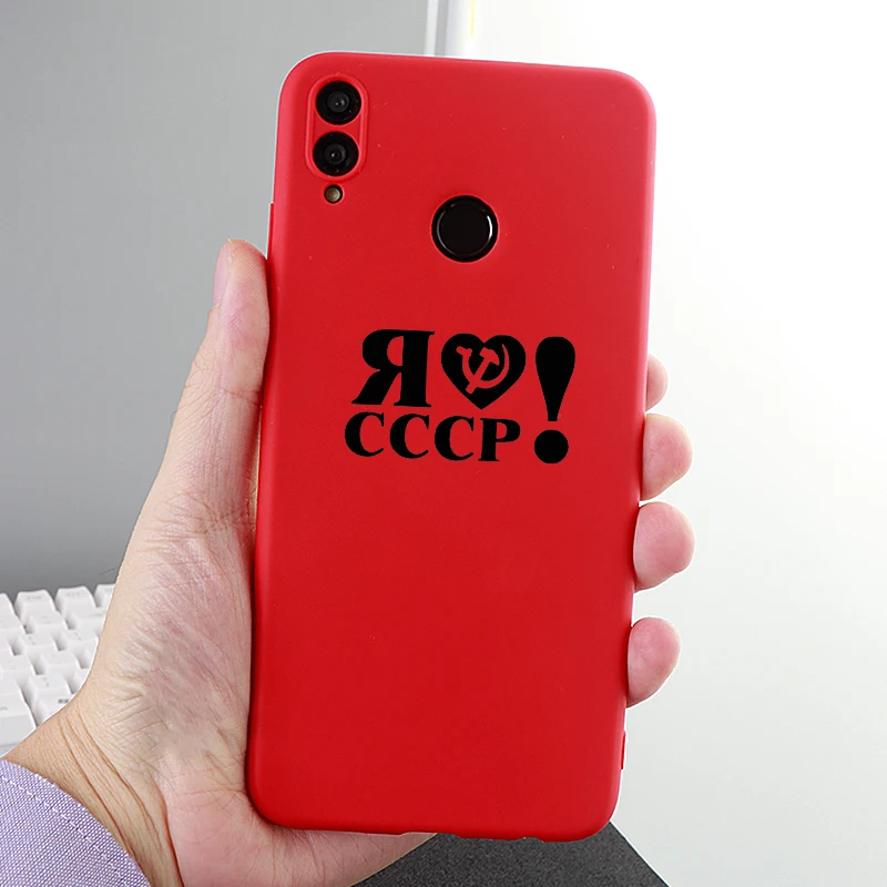 Phone Cases for Huawei Honor Note Mate10 Pro 20X Nova3 3i Case I Love CCCP Soft TPU Silicone Cell Covers Accessories |