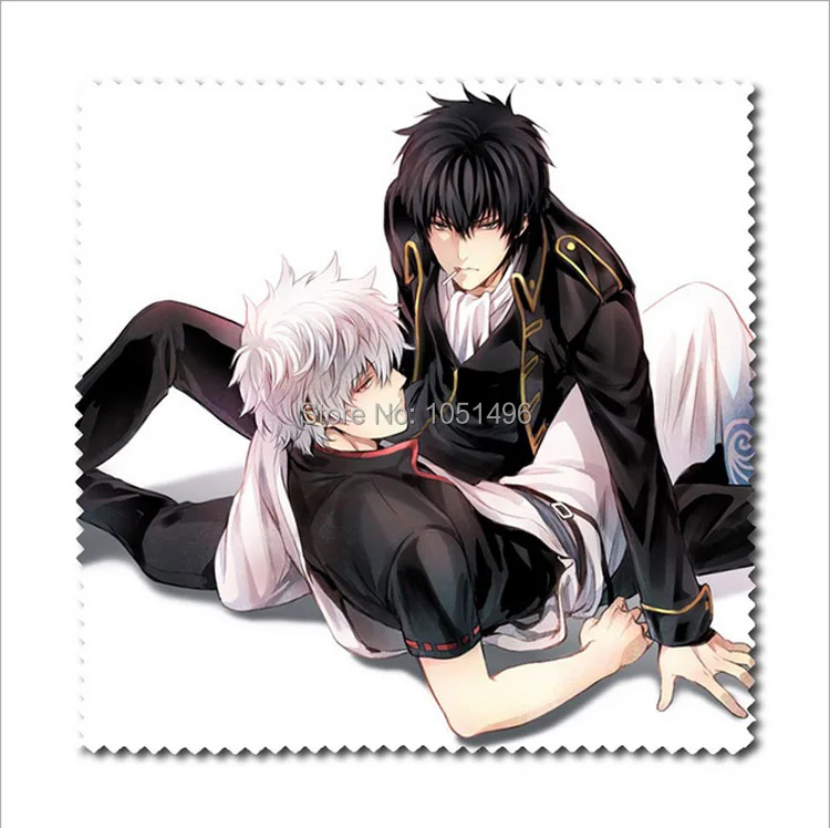 1 шт. фланелевая ткань для очков с принтом Gintoki/Toushirou/Kotarou/Sadaharu/Shinsuke аниме Gintama