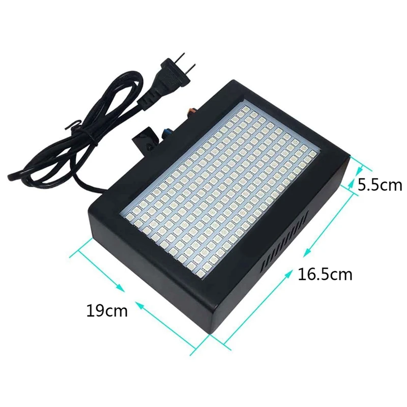 AC 90V-240V 180 Leds Strobe Flash Light Portable 35W Rgb Remote Sound Control Speed Adjustable For Stage Disco Bar Party | Освещение