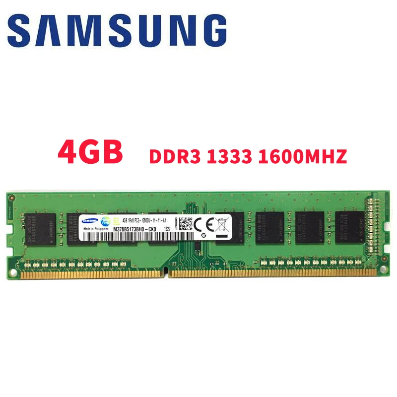 Модуль ОЗУ SAMSUNG для настольных ПК оперативная память DDR3 10600 12800 U 1333 1600 МГц PC3