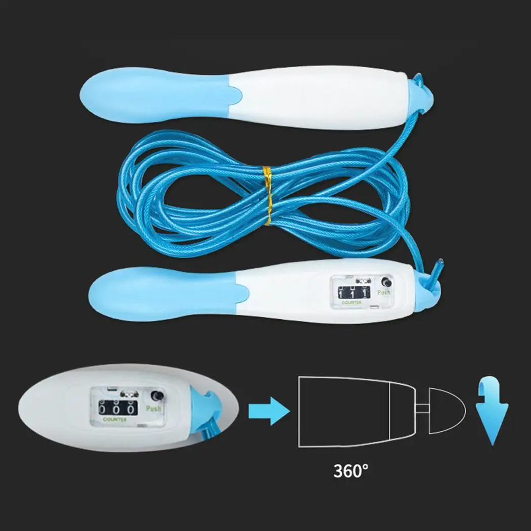 1 pcs PVC Excercise Workout Gym Fitness Exercise Skipping Rope Jump Counter Automatic Digital Ropes Tools | Спорт и развлечения
