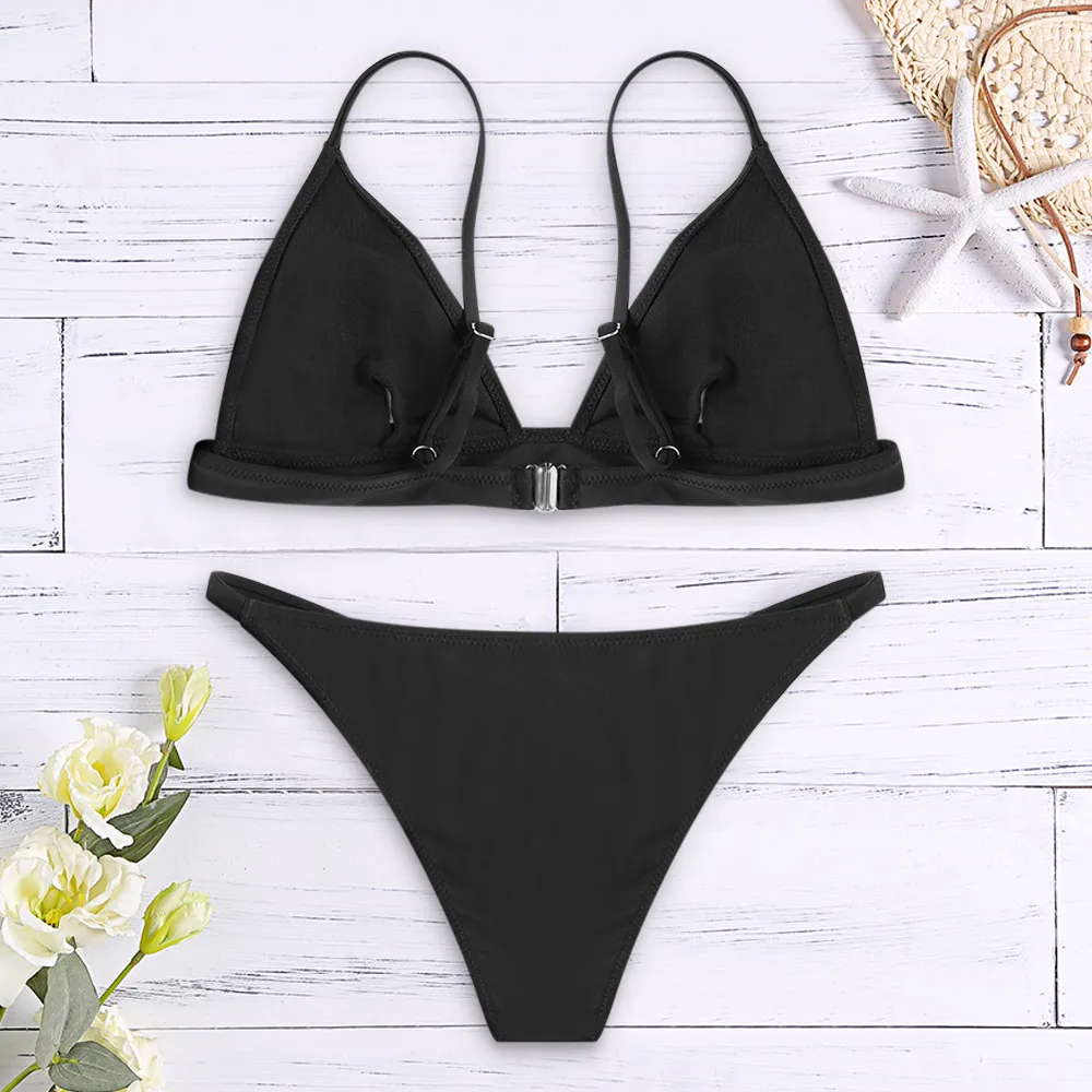 LANGSTAR бренд Спагетти ремень спинки мягкий сплошной цвет Низкая талия сексуальный