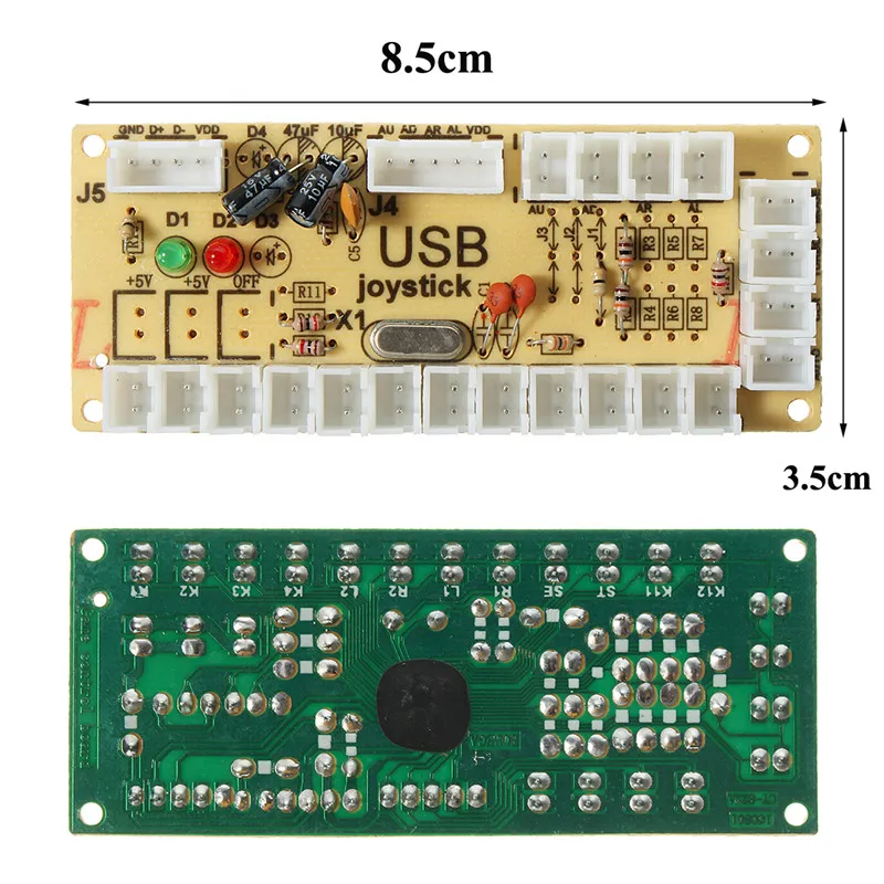 Аркадный джойстик с нулевой задержкой DIY светодиодный usb-кодировщик+ ДЖОЙСТИК+ блестящие кнопки+ кабели для аркадной игры для MAME для Raspberry Pi1/2/3