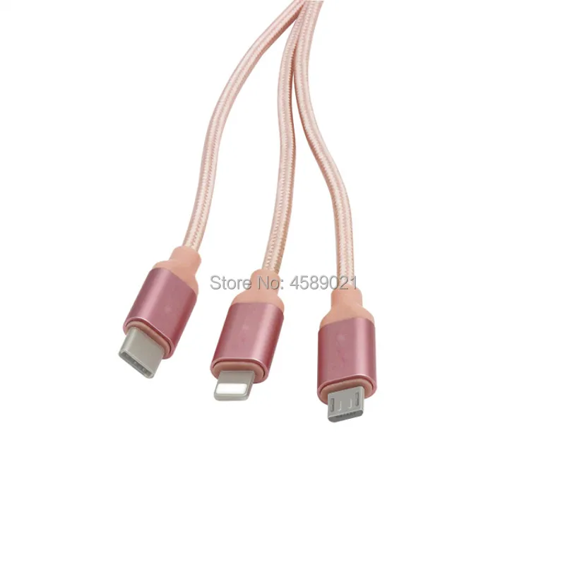 Быстрая зарядка Micro type C IOS 3 в 1 usb кабель для зарядки данных интерфейса Andriod/IOS/type-c |
