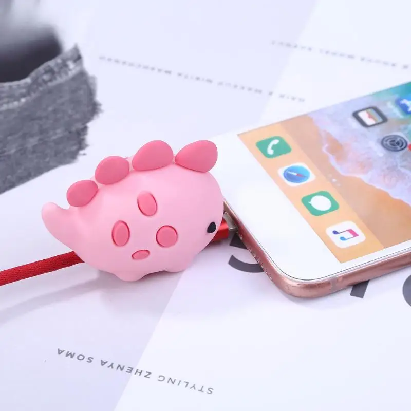 Силиконовый кабель для защиты от укусов iPhone USB держатель намотки кабеля