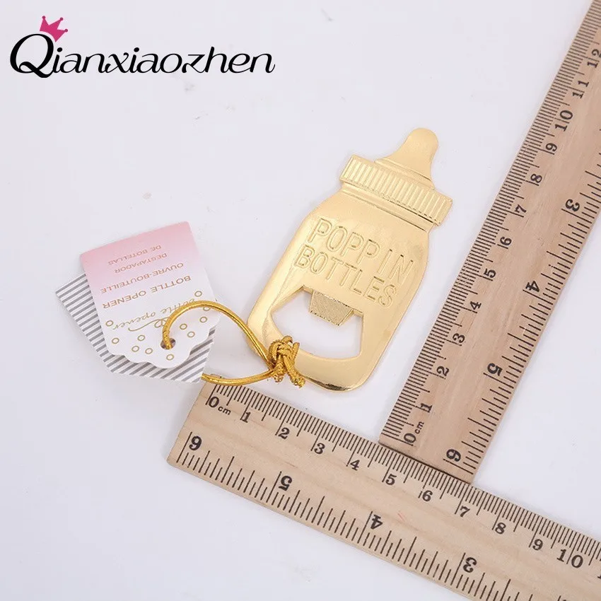 Qianxiaozhen 1pcs Baby's Bottle Beer Opener Baby Shower Favors Gifts Souvenirs Decorations Party | Дом и сад