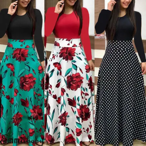 Большие размеры женские длинные рукава Цветочные Boho вечерние облегающие Мини
