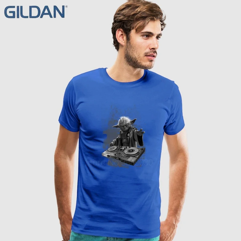 Star Wars Yoda T Shirt Men's Designed Short-Sleeve Father's Day Custom Undershirt Tshirts | Мужская одежда