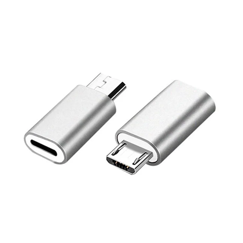 Переходник из алюминиевого сплава с разъемом Lightning 8 Pin мама на Micro USB|Переходники и