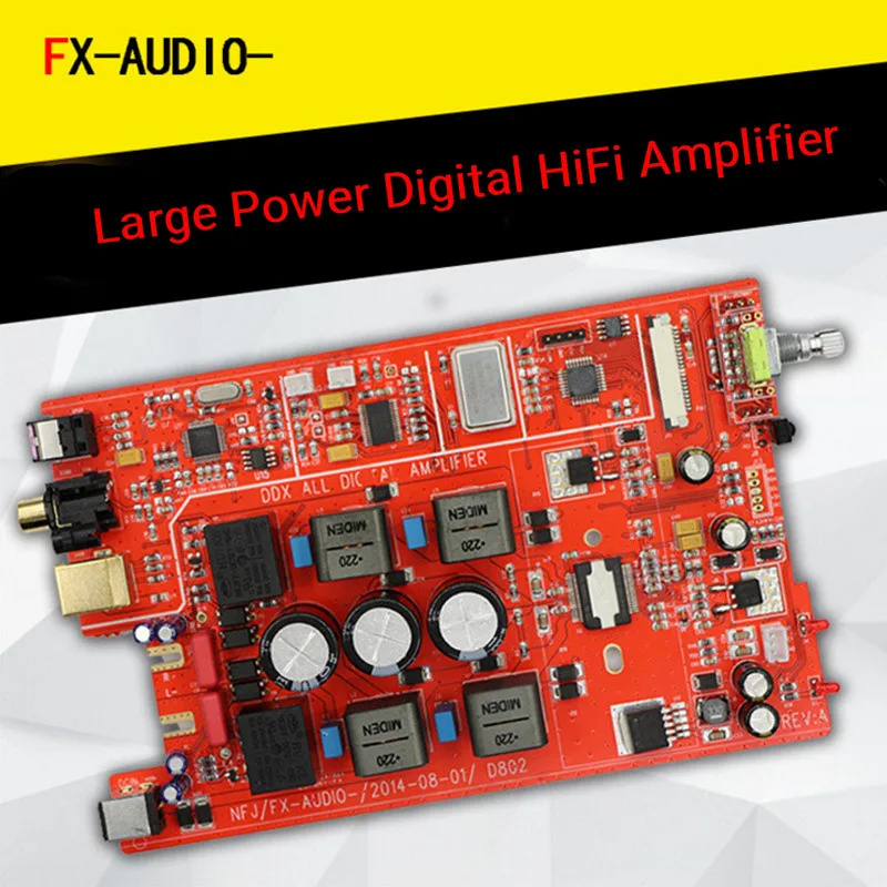 FX аудио D802 80 Вт + STA326 цифровой усилитель USB оптический коаксиальный Вход 192 кГц 32 V
