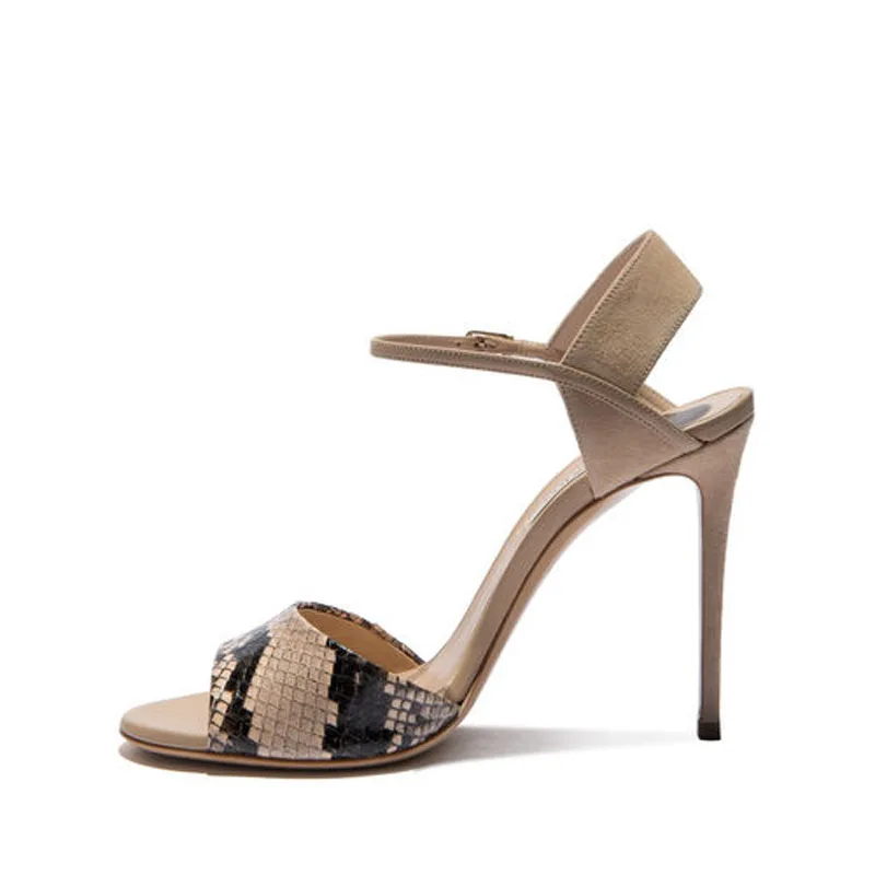 

Carole Levy 2019 summer new high-heeled sandals large size fashion women's shoes fish mouth sandals