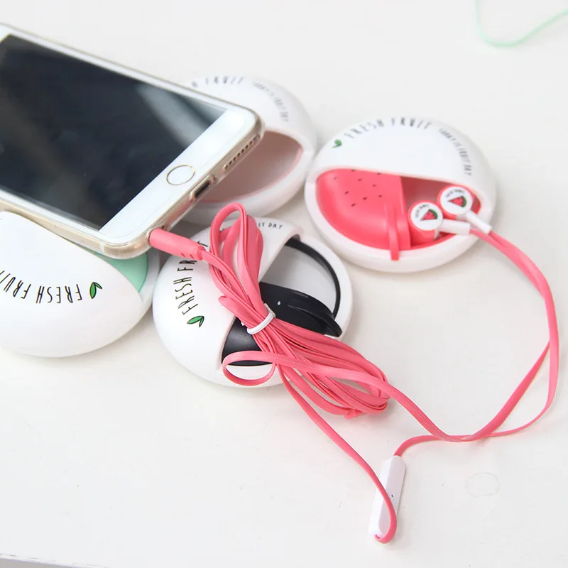100 шт. 3 5 мм наушники вкладыши гарнитура для iPhone Samsung Mp3 Наушники с фруктовым