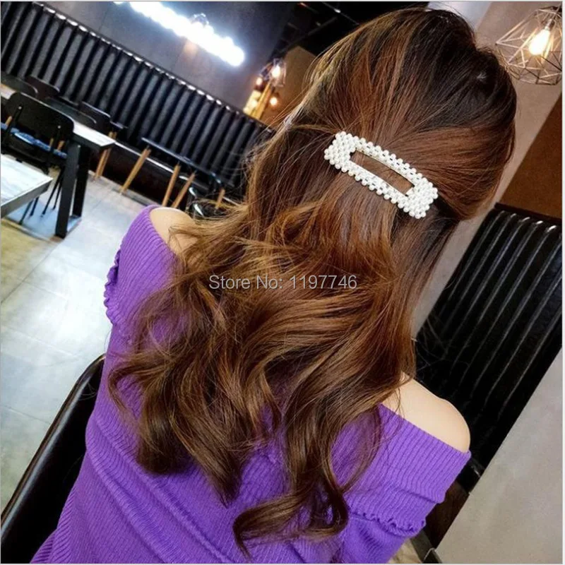 Элегантные Геометрические шпильки для волос в Корейском стиле из сплава