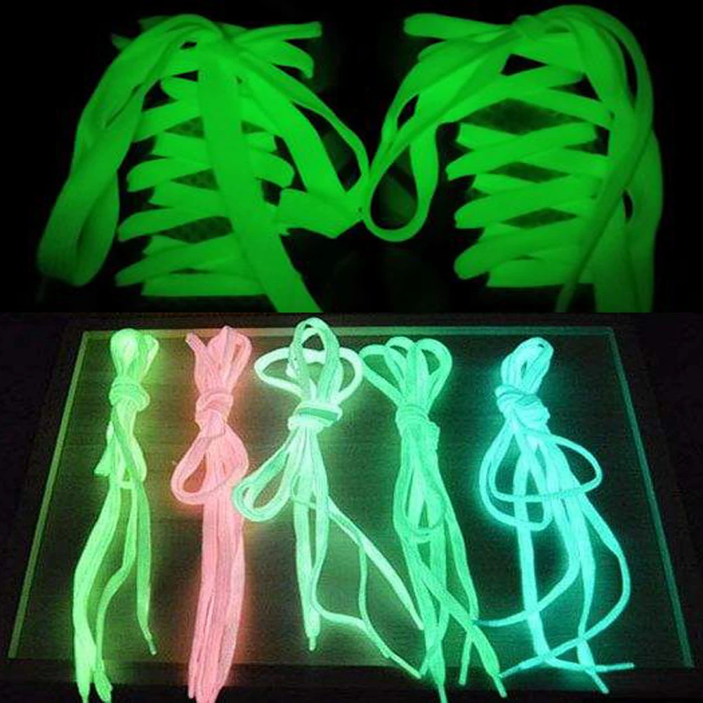 Светится в темноте светящиеся шнурки повседневные светодиодные для обуви