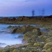 Маяк в L'ile Louet Tahiti Bay Carantec Finistere Brittany Франция постер печать (18x6)|Таблички и знаки| |