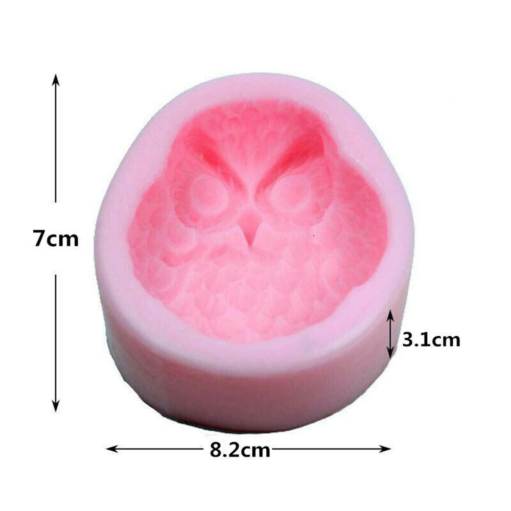 3D в форме совы силиконовая форма для украшения торта инструменты шоколада