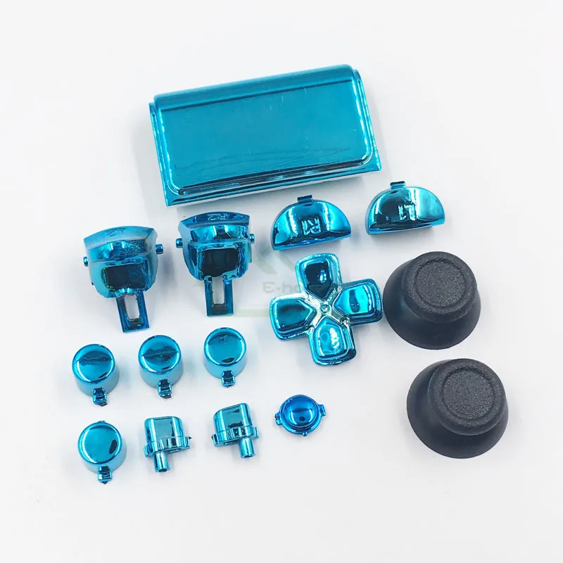 Набор из 10 хромированных кнопок L1 R1 L2 R2 сменная Крышка для джойстика PS4 Pro