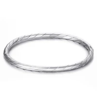 womens bracelet 316l stainless steel silver bangle fashion jewelry