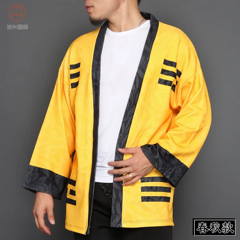 Кимоно кардиган для мужчин японский мужской юката Мужская haori японская одежда