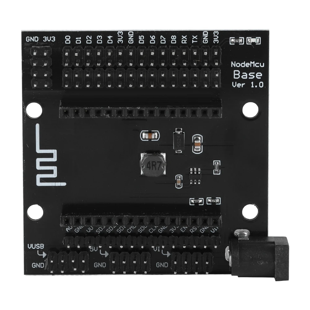 Черная металлическая Плата расширения NodeMcu Lua ESP8266 с поддержкой Wi Fi|Аксессуары для