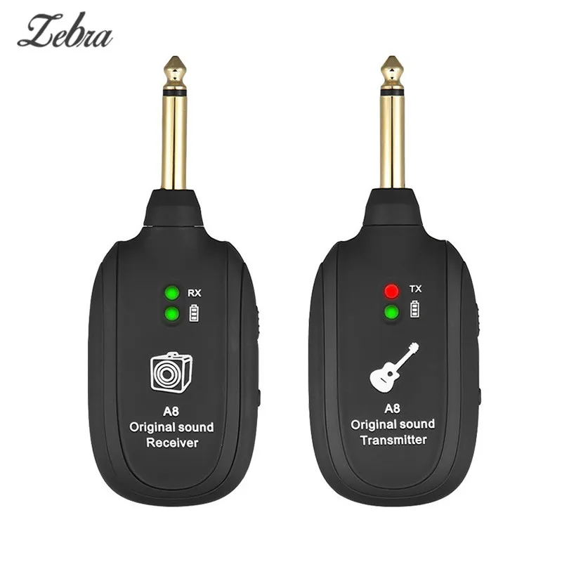 Zebra Guitarra беспроводной комплект передачи аудио с приемником передатчиком для