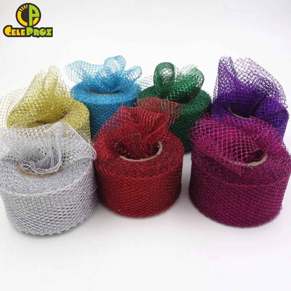 5 см 25 ярдов алмазное отверстие блестящая сетка тюль рулон для DIY Рождественская елка Бант украшение подарочная упаковка 22,8 метров