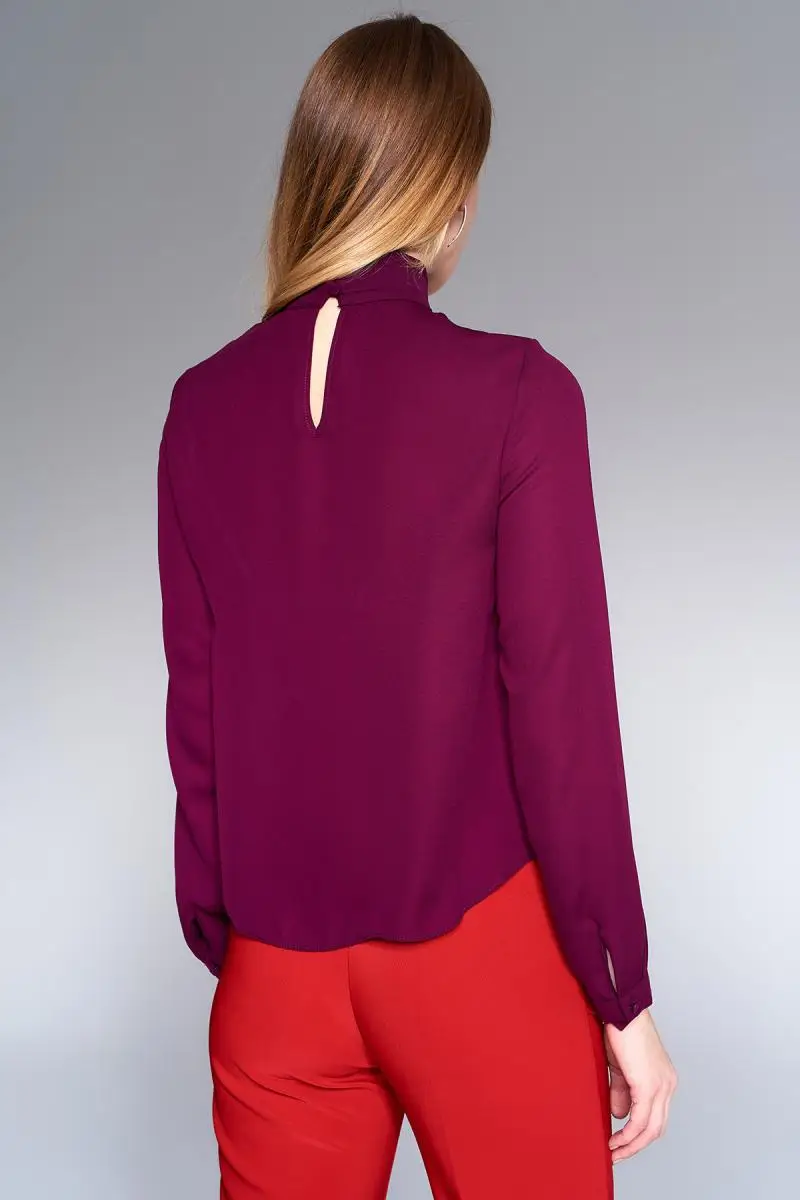 Trendyol Mürdüm Fronting Detaylı Bluz TOFAW18BB0479| |