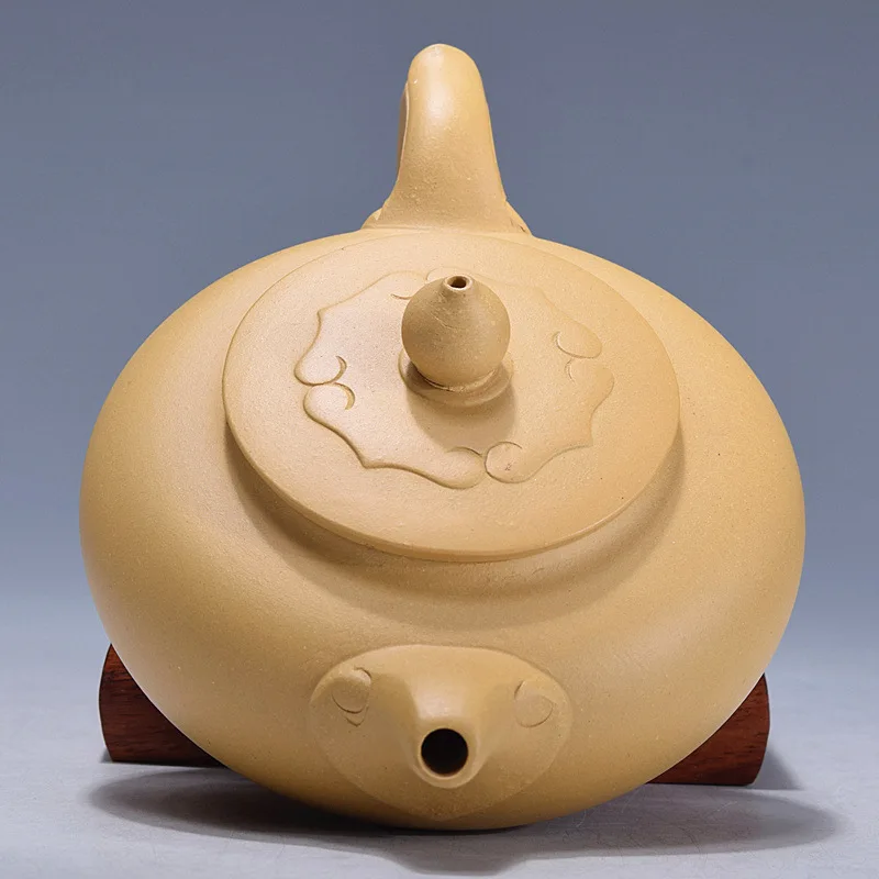 Raw Ore Famous Full Manual Dark-red Enameled Pottery Teapot Section Mud Peacock As One Wishes Kettle Run Amount | Дом и сад