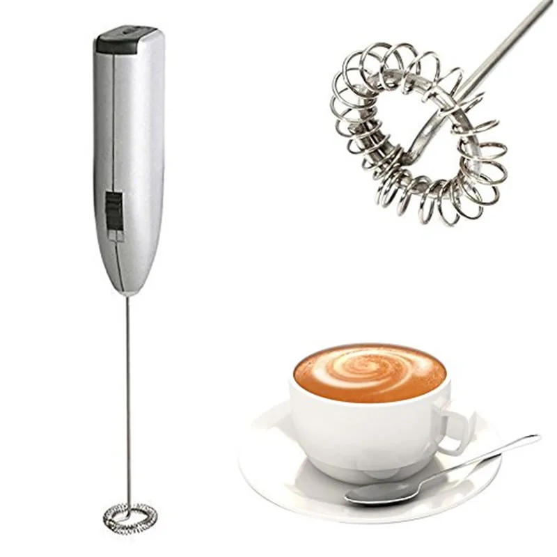 Автоматический молоковзбиватель Электрический ручной работы из нержавеющей стали Мини Кофе Молоко миксер портативный Frother