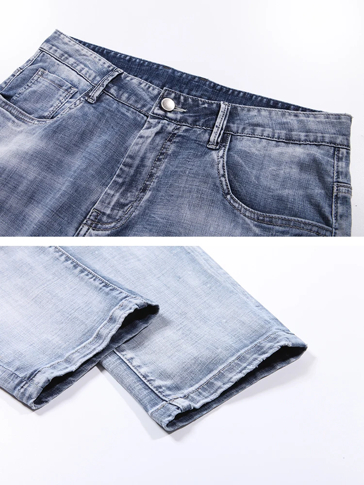 Pioneer Camp 2019 Autumn New Retro Hole Fashion Jeans Men Ankle-Length Pants Cotton Denim Trouser | Мужская одежда