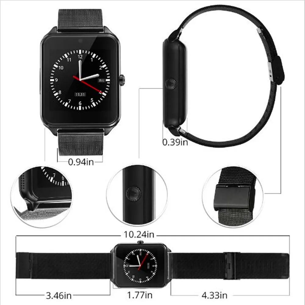 Smart Gt08 Plus Metalen Band Bluetooth Pols Smartwatch Ondersteuning Sim tf карта Android и Ios Horloge Multi Talen Pk S8 Z60|Женские