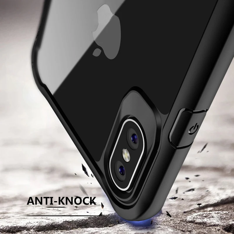 Luxury Transparent PC TPU Shockproof Armor Case For Samsung Galaxy S8 S9 Plus Note 9 8 iPhone XS Max XR X 7 6 6S 5 S | Мобильные
