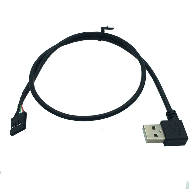 (2 штуки в упаковке) 50 см прямоугольный разъем (под углом 90 градусов) USB2.0 мужского и