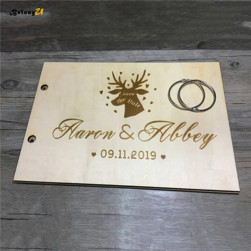 Деревенский персонализированный пользовательский Свадебный фотоальбом