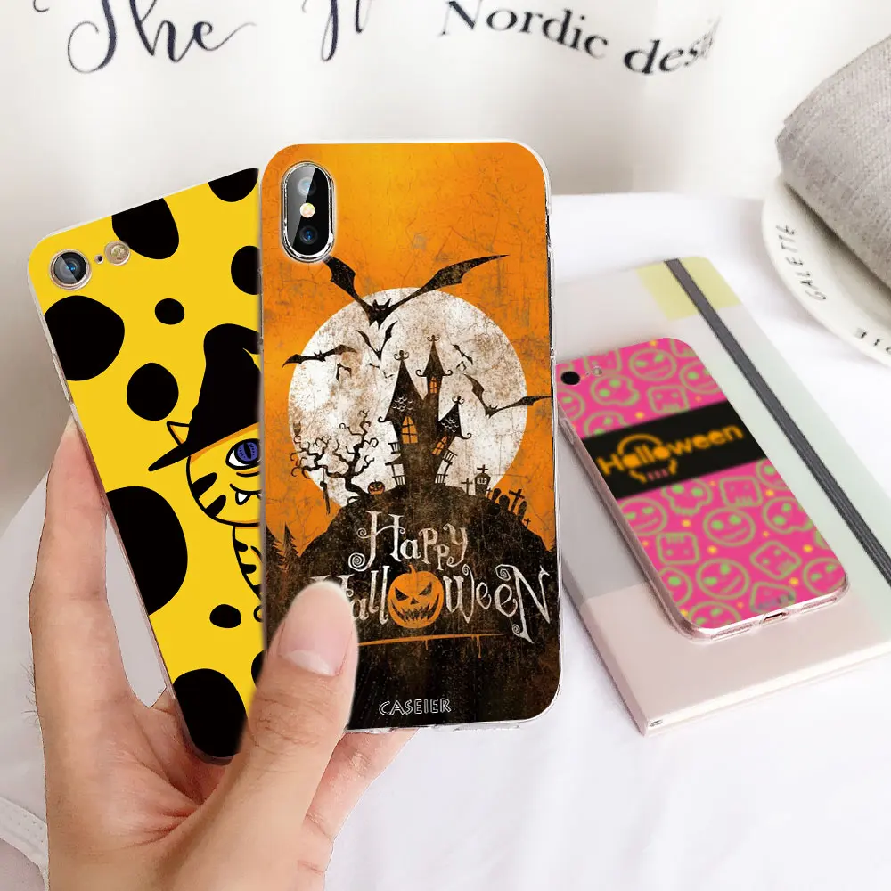Чехол CASEIER Hollaween для iPhone XR X XS Max роскошный мягкий черный чехол 6 6s 7 8 Plus чехлы из ТПУ