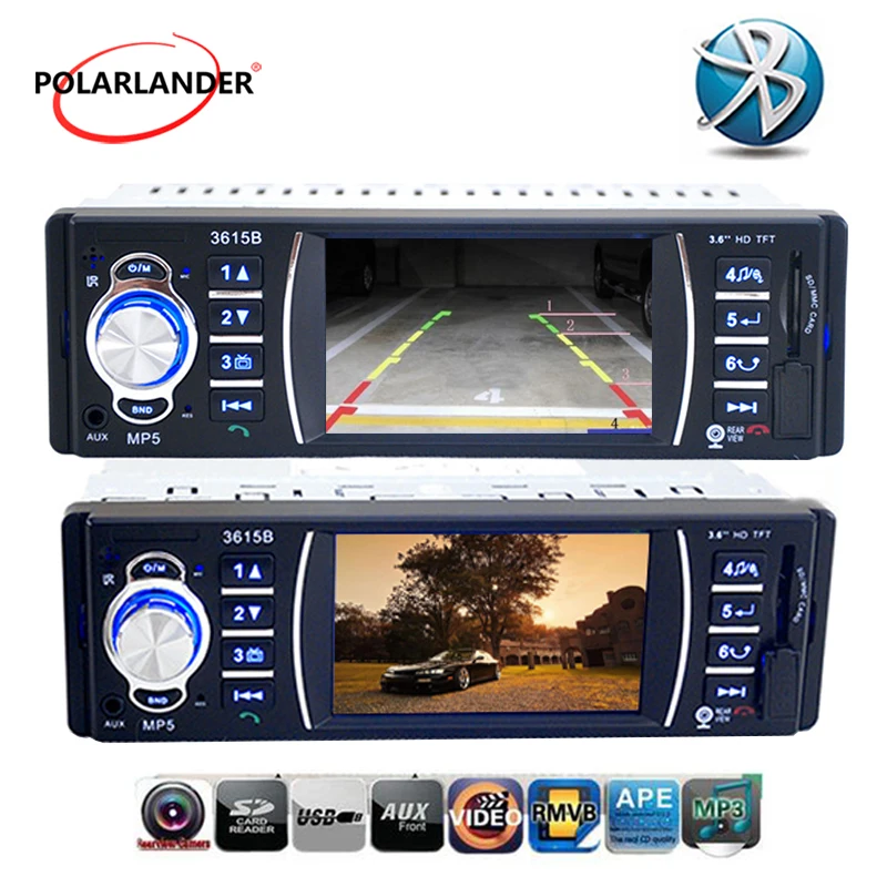 Автомагнитола 1 Din 3 5 дюйма AUX IN/SD/USB с дистанционным управлением|mp4 mp5|audio car dincar radio