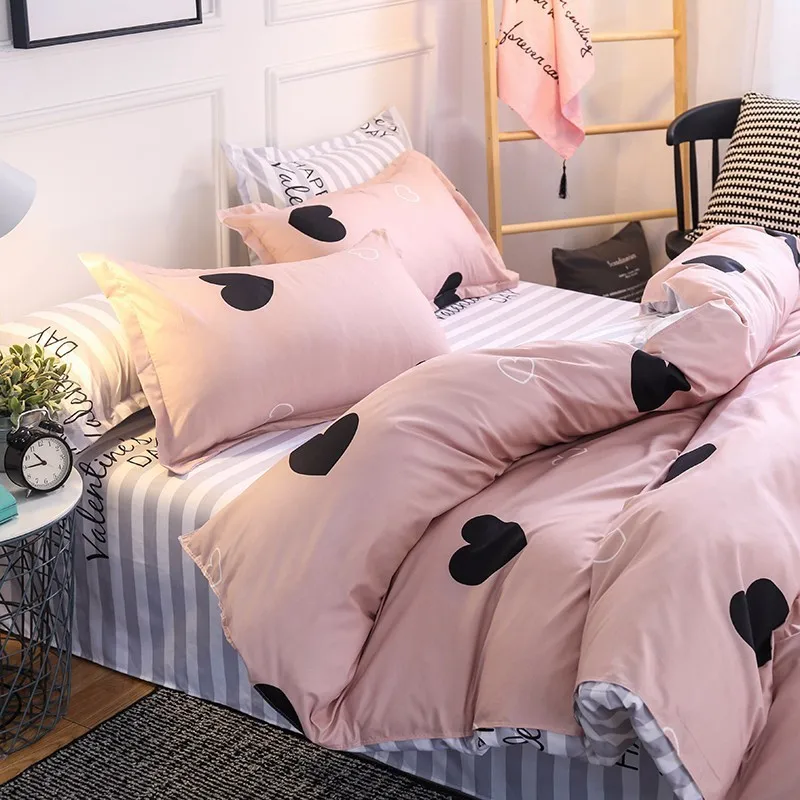 

Home Textile Simple Style King Size Bedding Sets 3pcs Queen Size Duvet Cover Sets Pillowcases Bed Clothes (No Filling No Sheet)