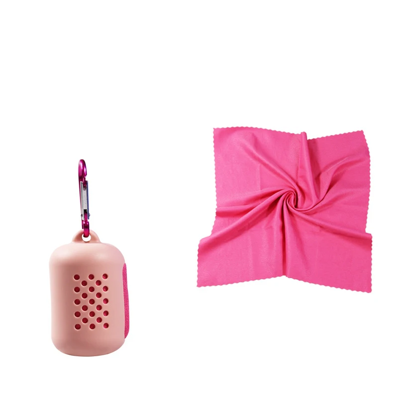 Туристическое складное мини полотенце портативное Походное быстросохнущее с